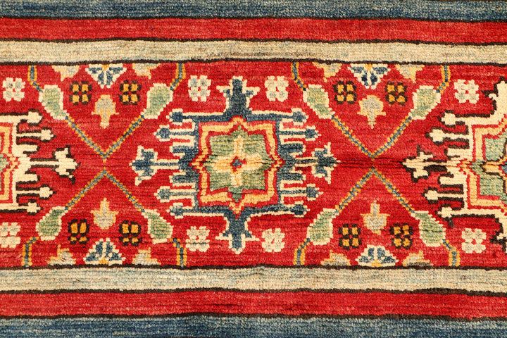 Multi Colored Kazak 4'  10" x 7' " - No. QA45123