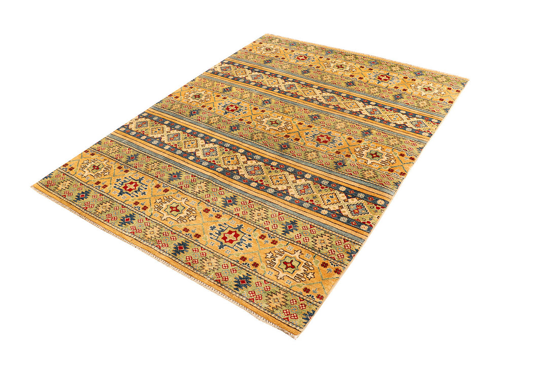 Multi Colored Kazak 4'  11" x 6'  7" - No. QA57491