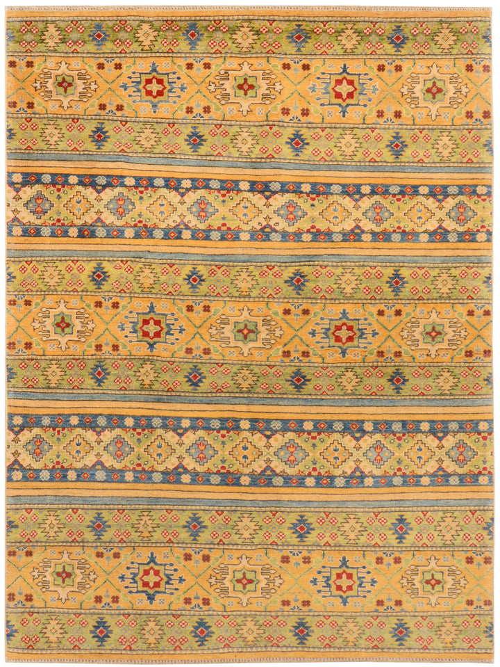 Multi Colored Kazak 4'  11" x 6'  7" - No. QA57491