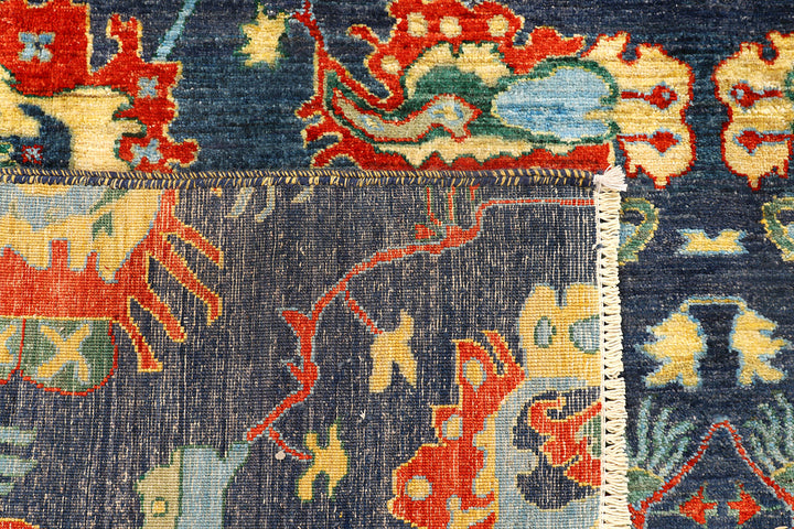 Midnight Blue Ikat 7' 9 x 10' 4 - No. 72715