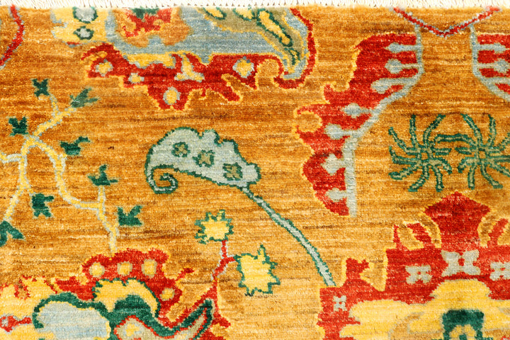 Goldenrod Ikat 7'  11" x 10' " - No. QA81311