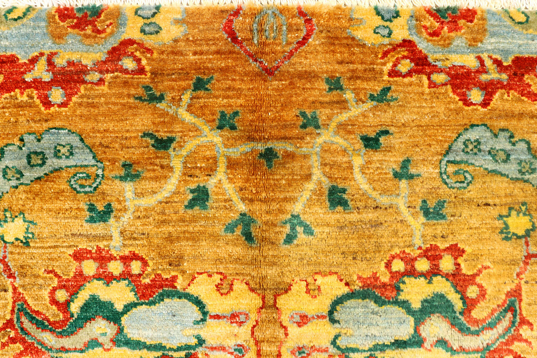 Goldenrod Ikat 7'  11" x 10' " - No. QA81311