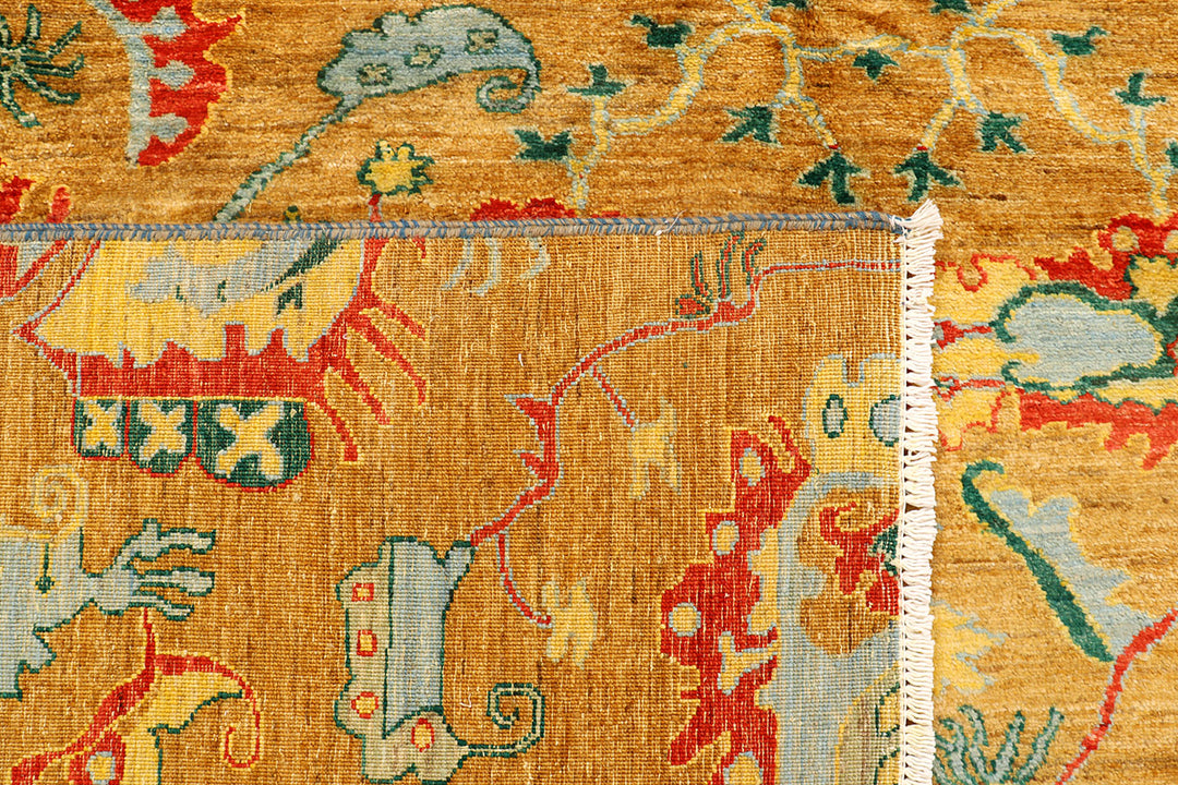 Goldenrod Ikat 7' 11 x 10' - No. 72716