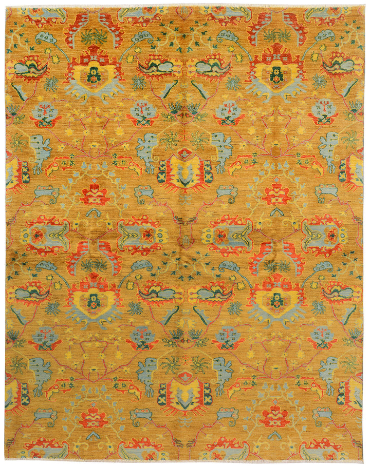 Goldenrod Ikat 7'  11" x 10' " - No. QA81311