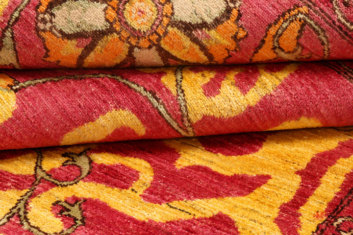 Light Coral Suzani 6'  1" x 9'  1" - No. QA26457