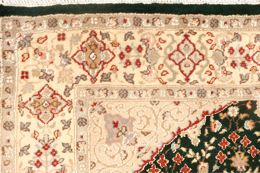 Dark Olive Green Gombud 4'  5" x 7'  1" - No. QA13256