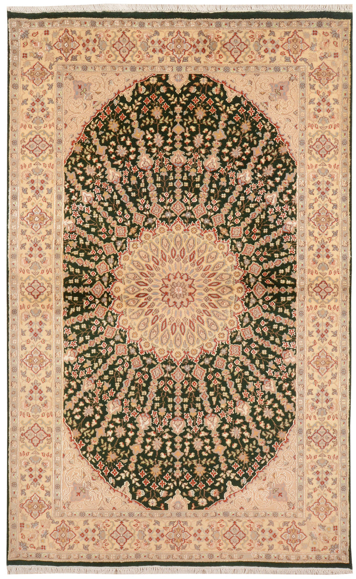 Dark Olive Green Gombud 4'  5" x 7'  1" - No. QA13256