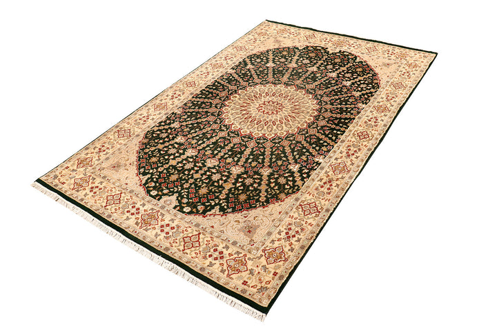 Dark Olive Green Gombud 4'  5" x 7'  1" - No. QA76852