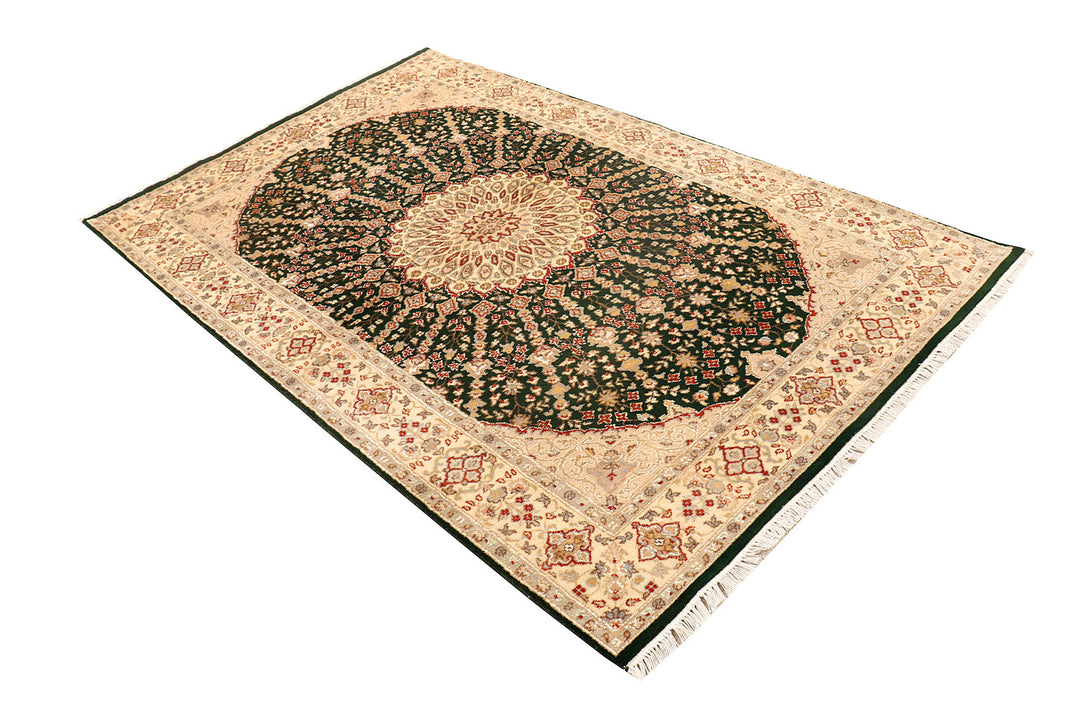 Dark Olive Green Gombud 4'  5" x 7'  1" - No. QA76852