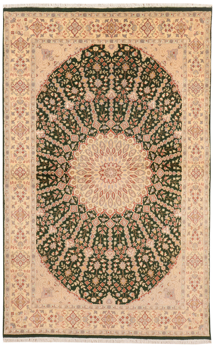 Dark Olive Green Gombud 4'  5" x 7'  1" - No. QA76852