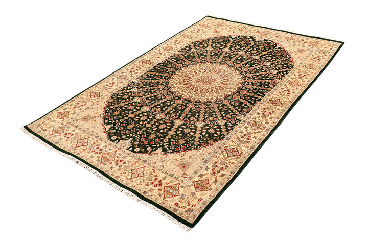 Dark Olive Green Gombud 4'  6" x 7'  1" - No. QA94782