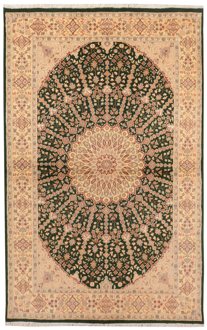 Dark Olive Green Gombud 4'  6" x 7'  1" - No. QA94782