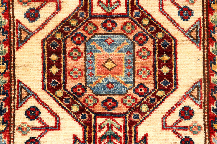 Blanched Almond Kazak 2' 5 x 9' 11 - No. 72730