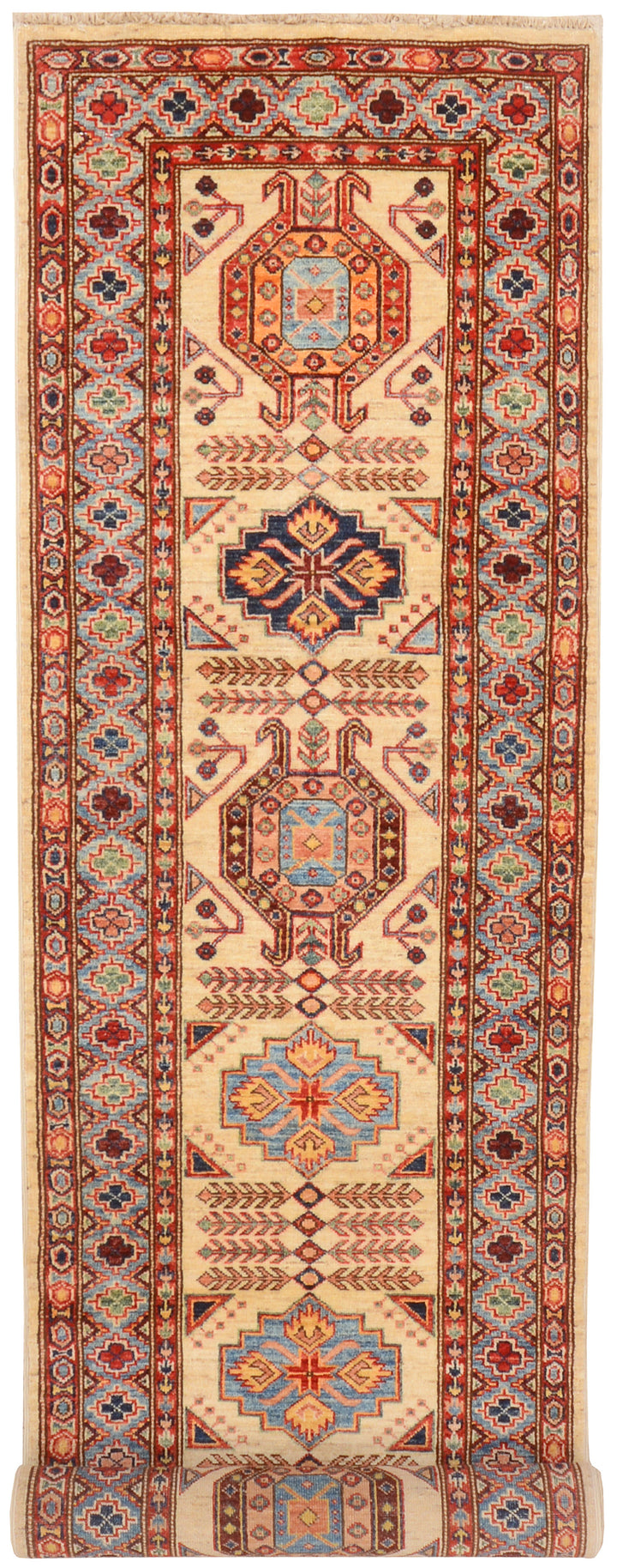 Blanched Almond Kazak 2' 5 x 9' 11 - No. 72730