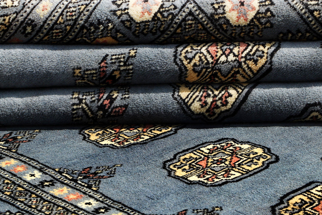 Light Slate Grey Bokhara 5'  5" x 8'  1" - No. QA82635
