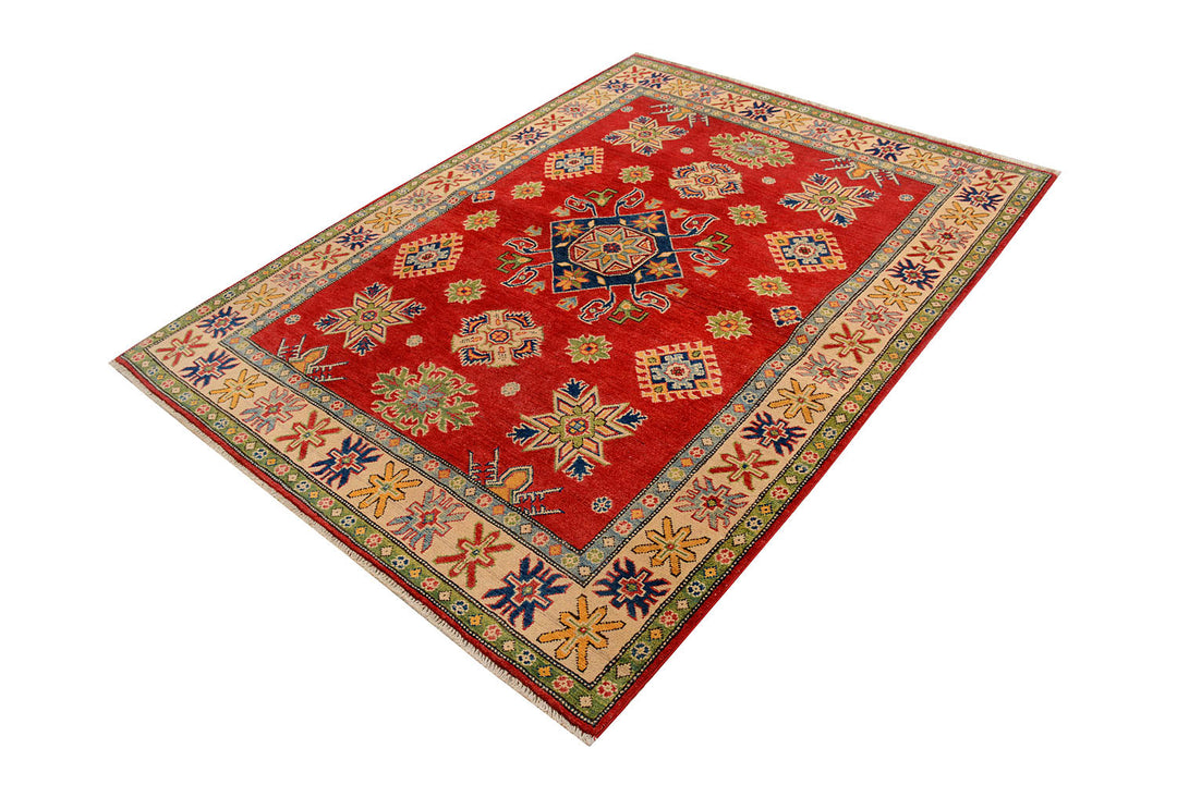 Firebrick Kazak 4'  11" x 6'  7" - No. QA72777