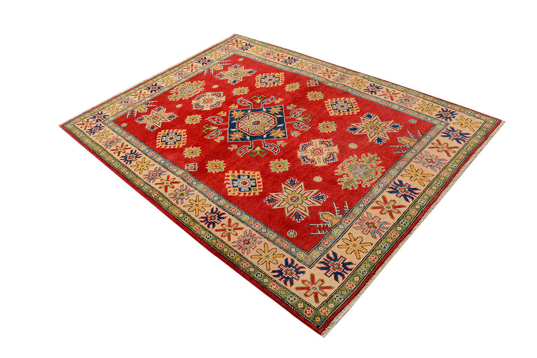 Firebrick Kazak 4'  11" x 6'  7" - No. QA72777