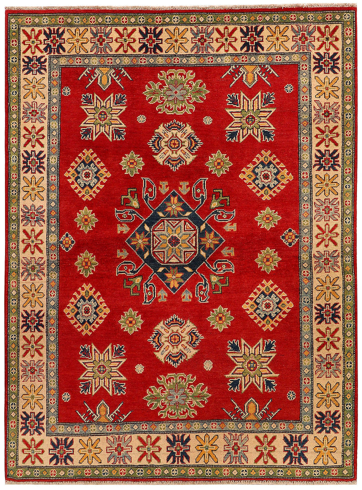 Firebrick Kazak 4'  11" x 6'  7" - No. QA72777