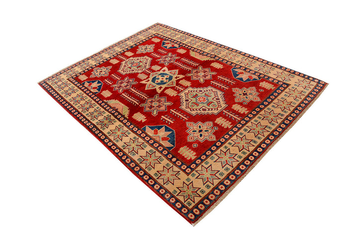 Firebrick Kazak 4' 11 x 6' 7 - No. 72849