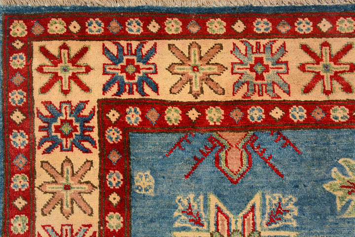 Cadet Blue Kazak 4'  8" x 6'  6" - No. QA32249