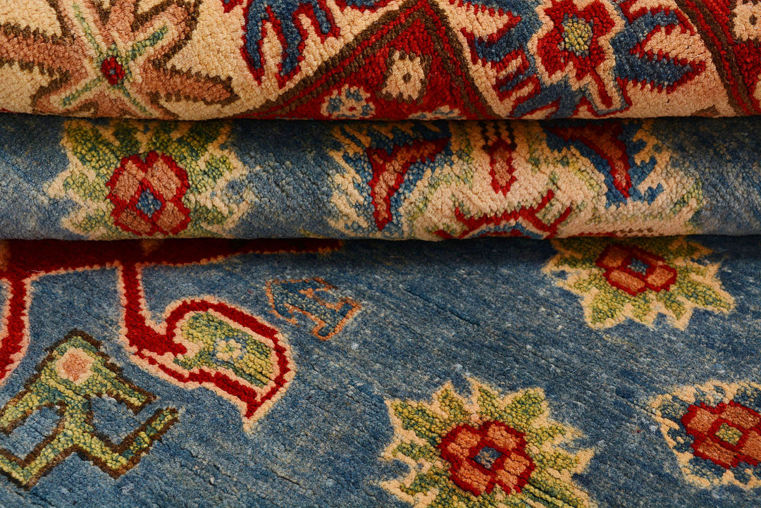 Cadet Blue Kazak 4'  8" x 6'  6" - No. QA32249