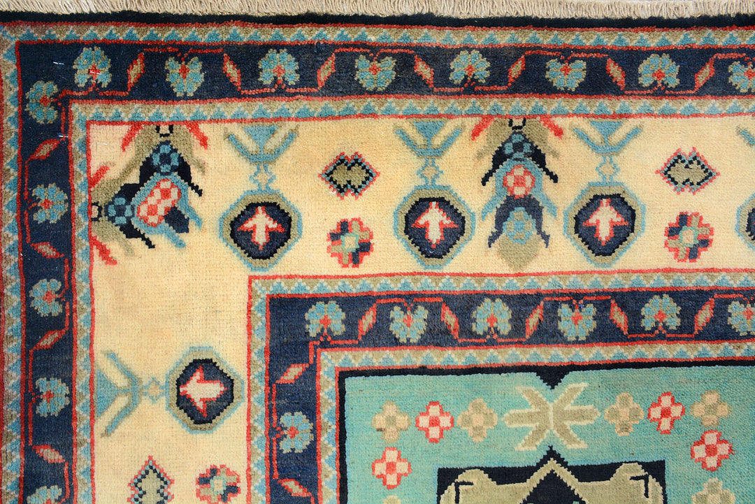 Multi Colored Kazak 6'  8" x 9'  9" - No. QA23374