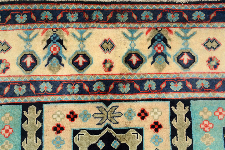 Multi Colored Kazak 6'  8" x 9'  9" - No. QA23374