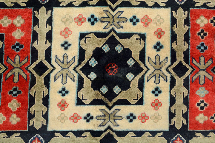 Multi Colored Kazak 6'  8" x 9'  9" - No. QA23374