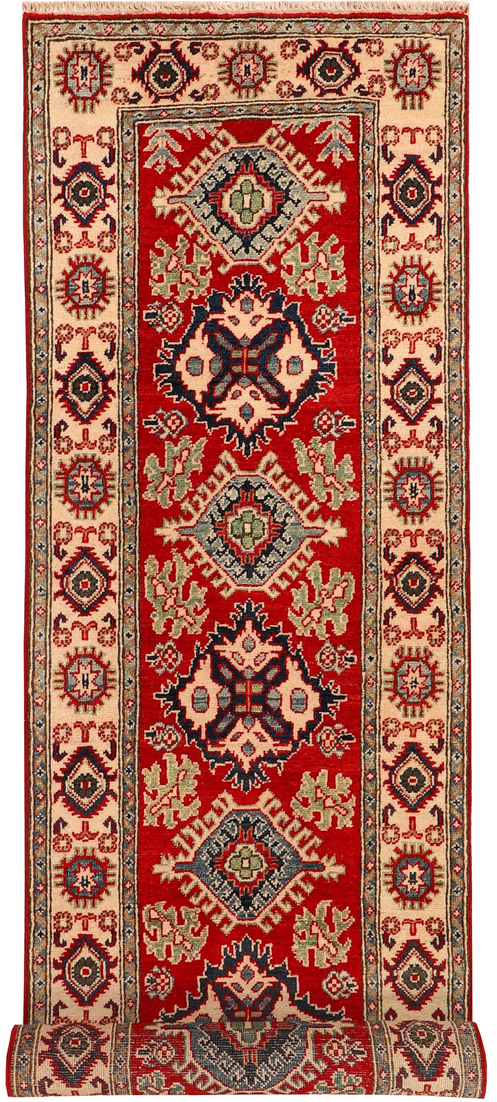 Firebrick Kazak 2'  6" x 9'  9" - No. QA21145