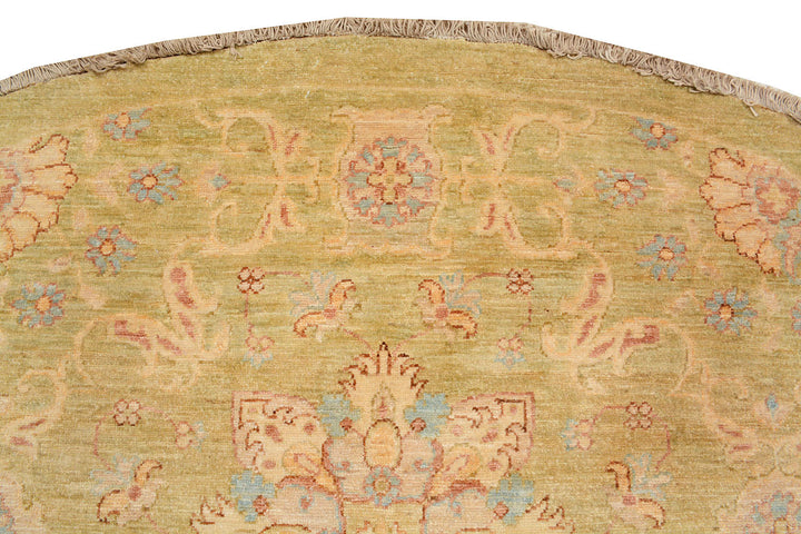 White Afghan Ziegler Rug 10' x 9' 9" Hand-Knotted view