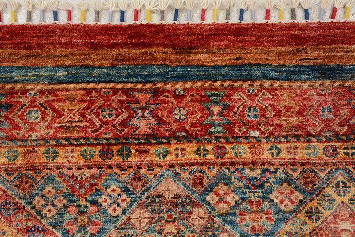 Multi Colored Kazak 2'  9" x 9'  7" - No. QA57161