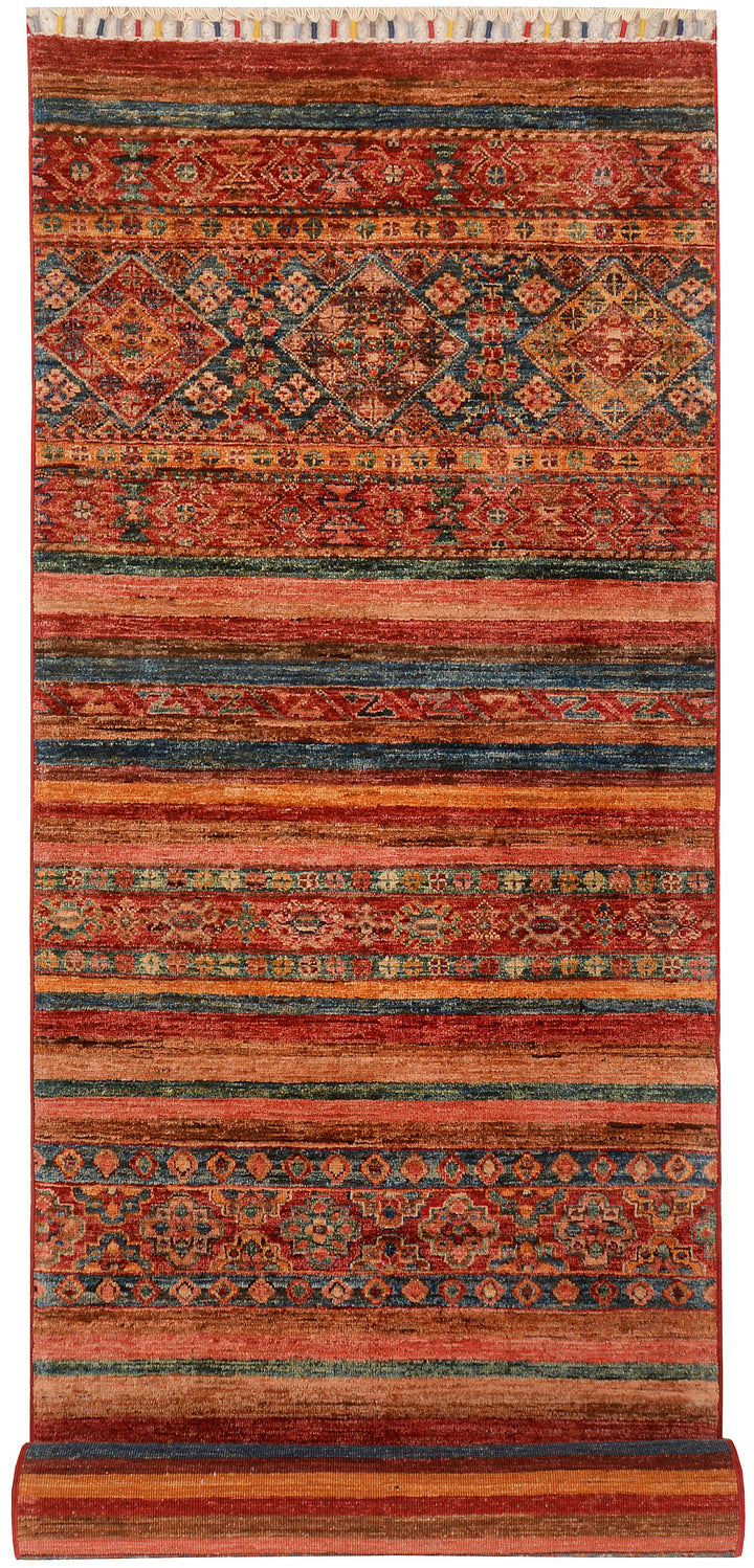 Multi Colored Kazak 2'  9" x 9'  7" - No. QA57161