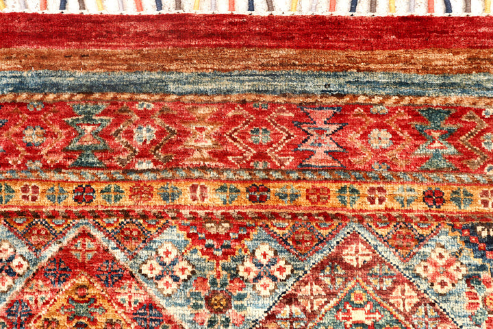 Multi Colored Kazak 2'  9" x 9'  7" - No. QA14400