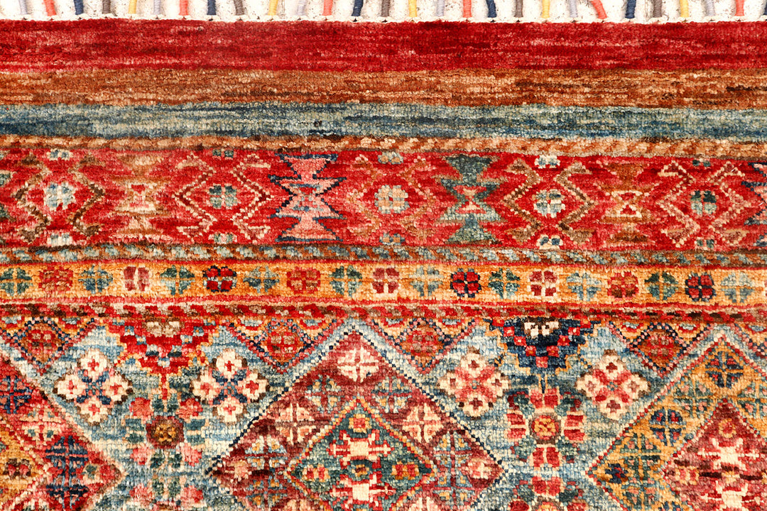 Multi Colored Kazak 2'  9" x 9'  7" - No. QA14400