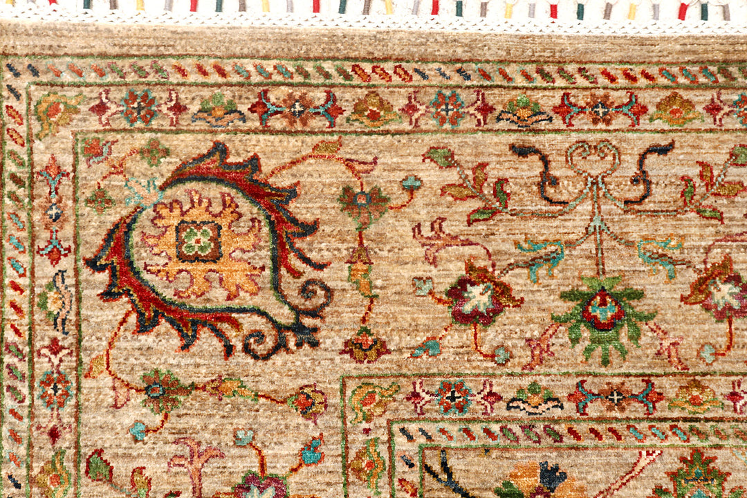 Tan Kazak 8'  2" x 9'  9" - No. QA77639