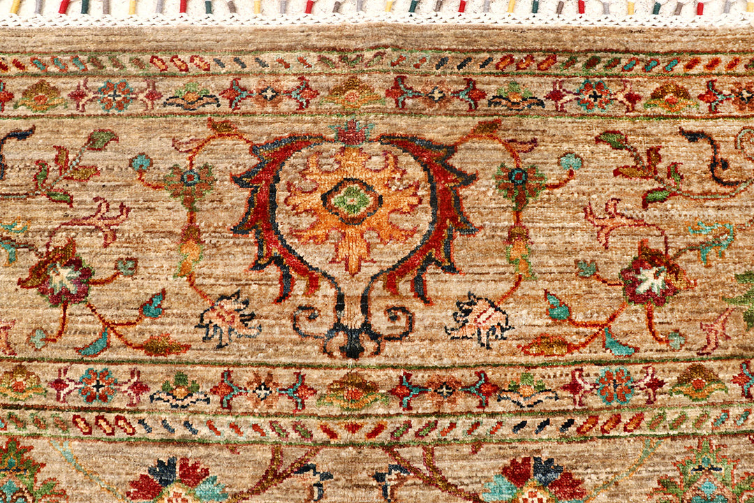 Tan Kazak 8'  2" x 9'  9" - No. QA77639