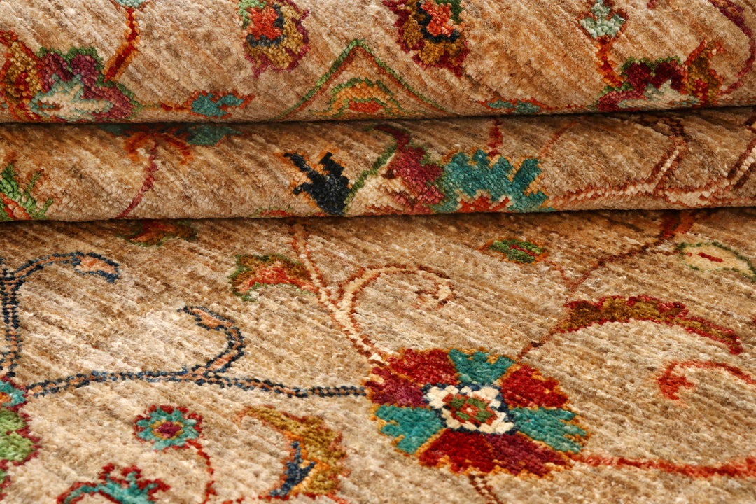 Tan Kazak 8'  2" x 9'  9" - No. QA77639