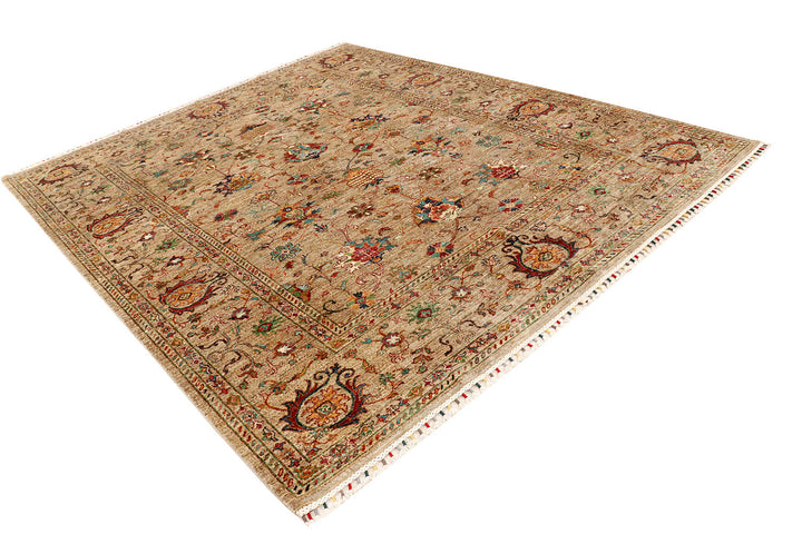 Tan Kazak 8'  2" x 9'  9" - No. QA77639