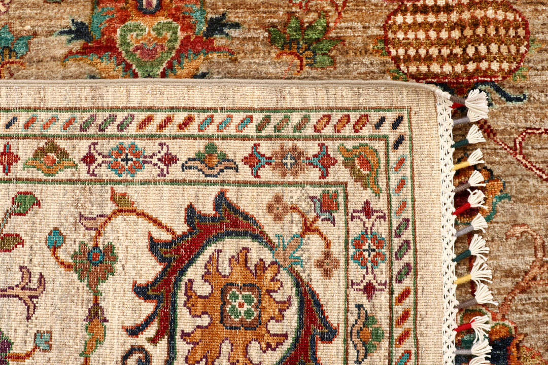 Tan Kazak 8'  2" x 9'  9" - No. QA77639