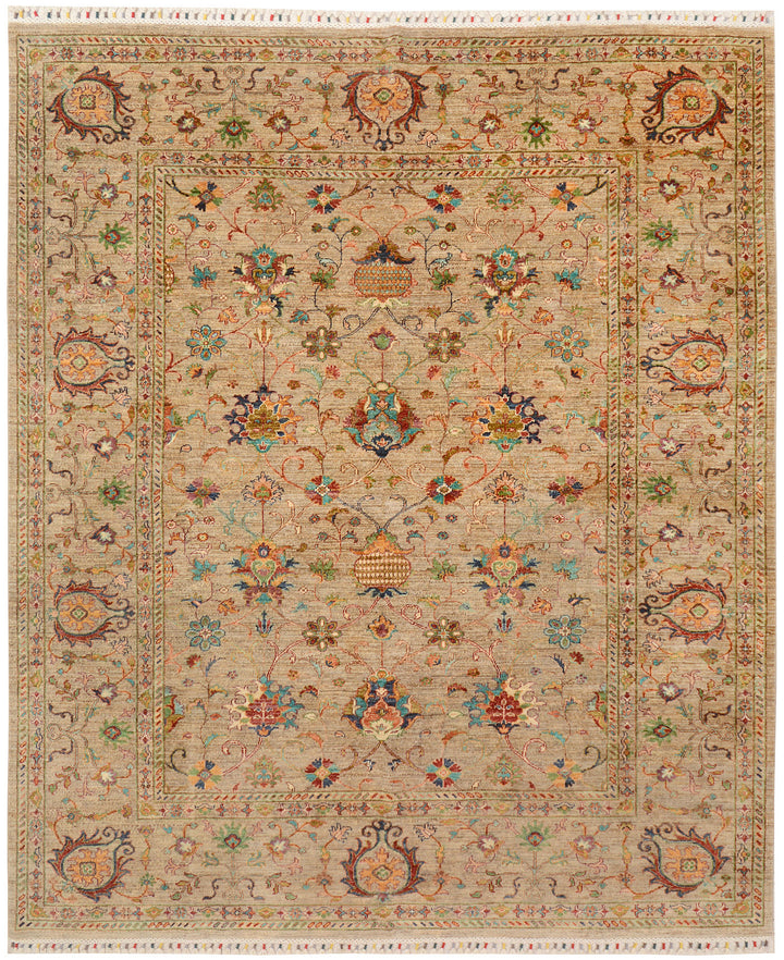 Tan Kazak 8'  2" x 9'  9" - No. QA77639