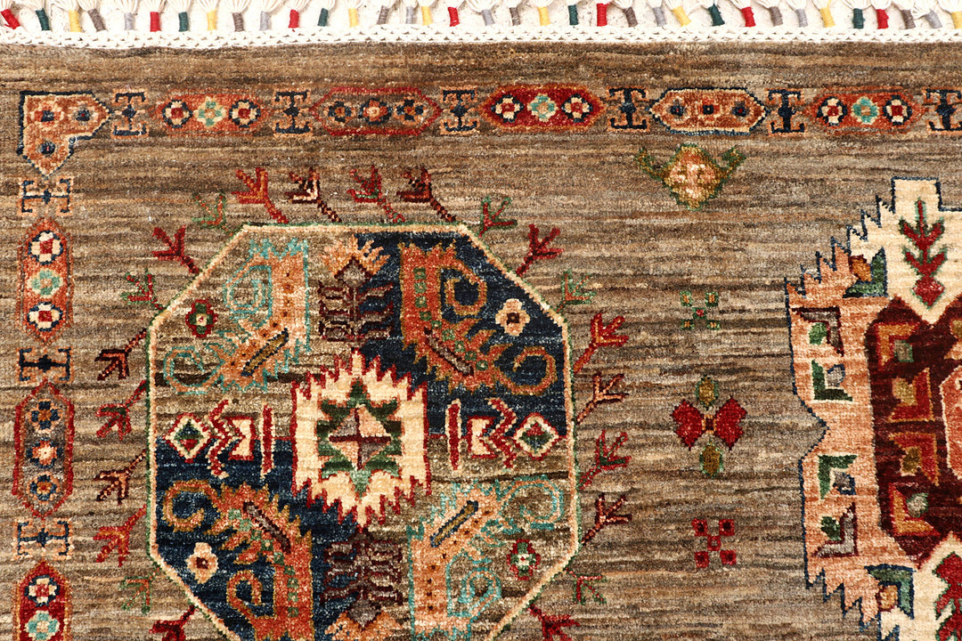 Tan Kazak 7'  10" x 9'  5" - No. QA64897