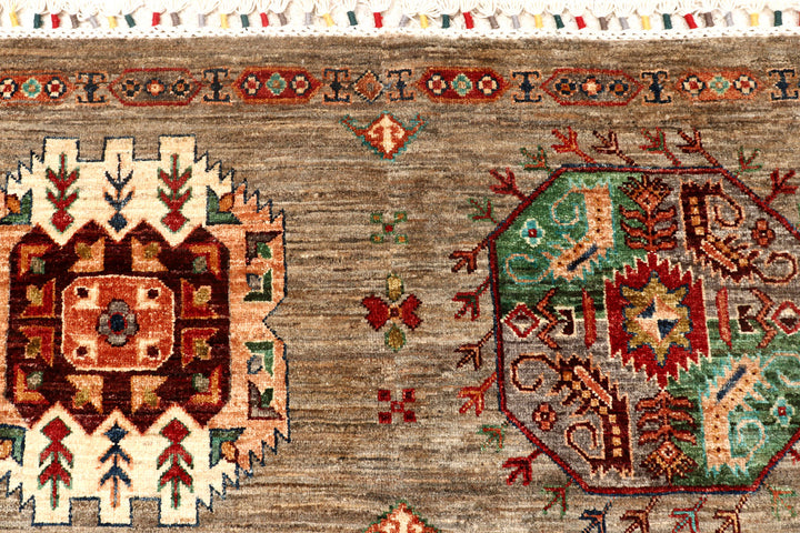 Tan Kazak 7'  10" x 9'  5" - No. QA64897