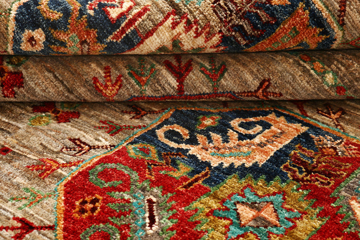 Tan Kazak 7'  10" x 9'  5" - No. QA64897