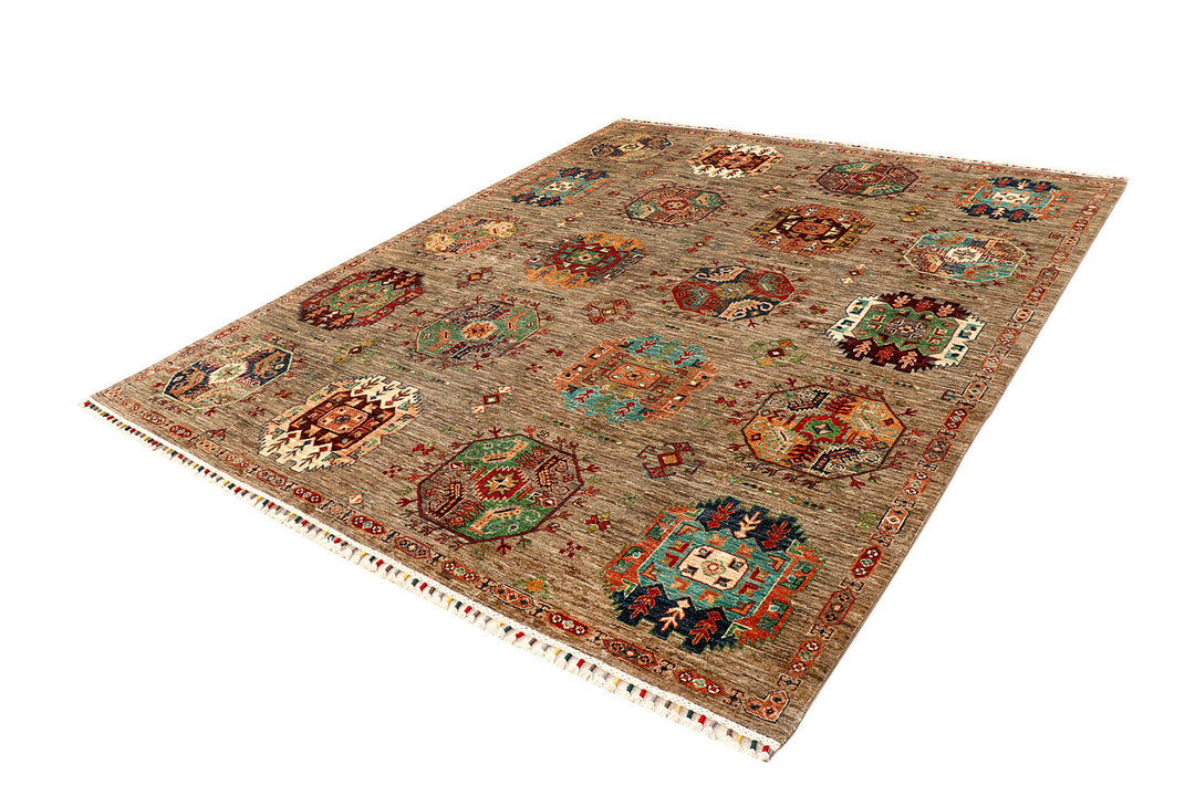 Tan Kazak 7'  10" x 9'  5" - No. QA64897