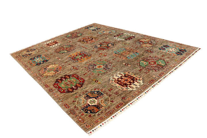 Tan Kazak 7'  10" x 9'  5" - No. QA64897