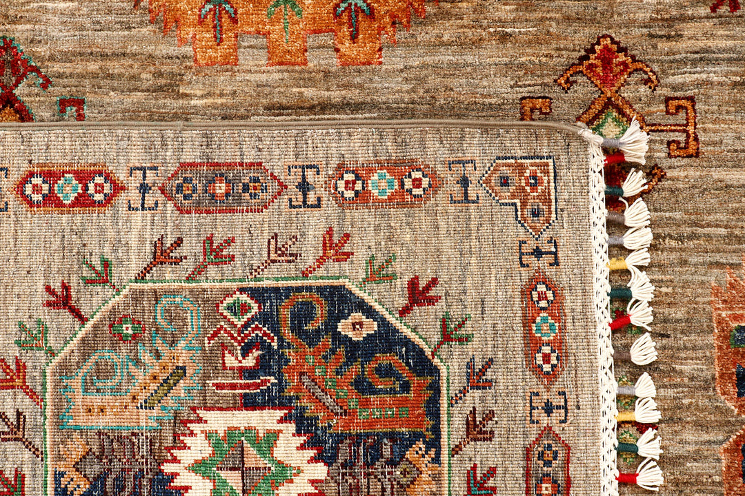 Tan Kazak 7'  10" x 9'  5" - No. QA64897