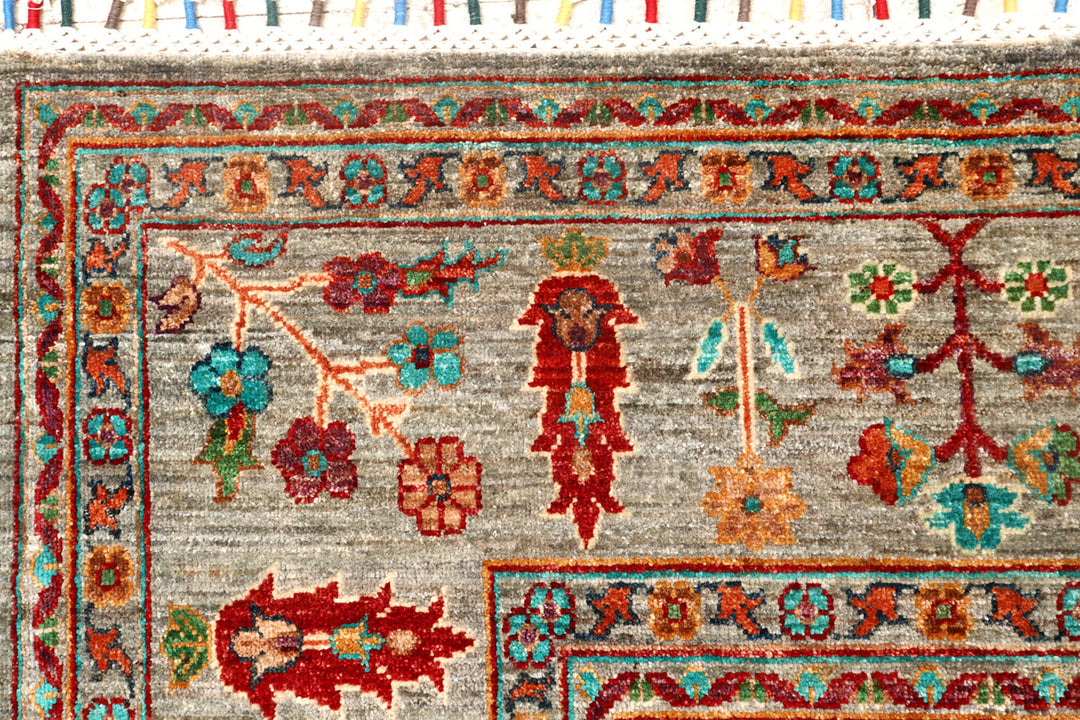 Multi Colored Kazak 7'  10" x 9'  9" - No. QA40321