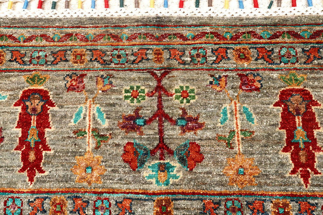 Multi Colored Kazak 7'  10" x 9'  9" - No. QA40321