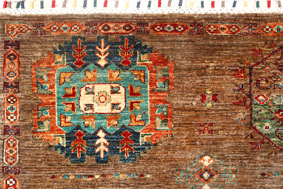 Multi Colored Kazak 9'  1" x 12' " - No. QA29827