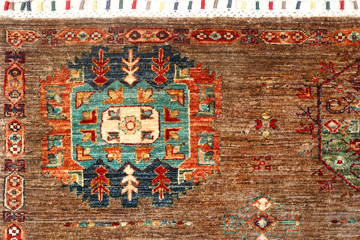 Multi Colored Kazak 9'  1" x 12' " - No. QA29827